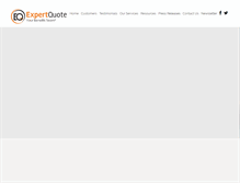 Tablet Screenshot of expertquote.com